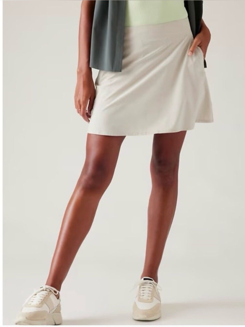 Athleta Brooklyn Midrise Skort, Size 14 Tall, Abalone.